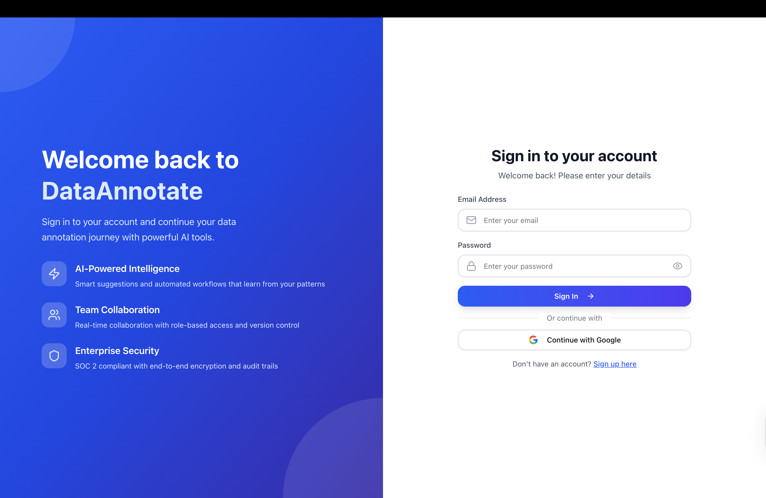 Data Annotation Platform preview